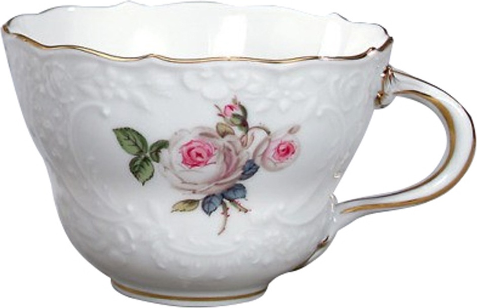 10659695 Meissen Чашка кофейная 150мл "Белая роза" (форма - Новый Марсель) Фарфор, Керамика 