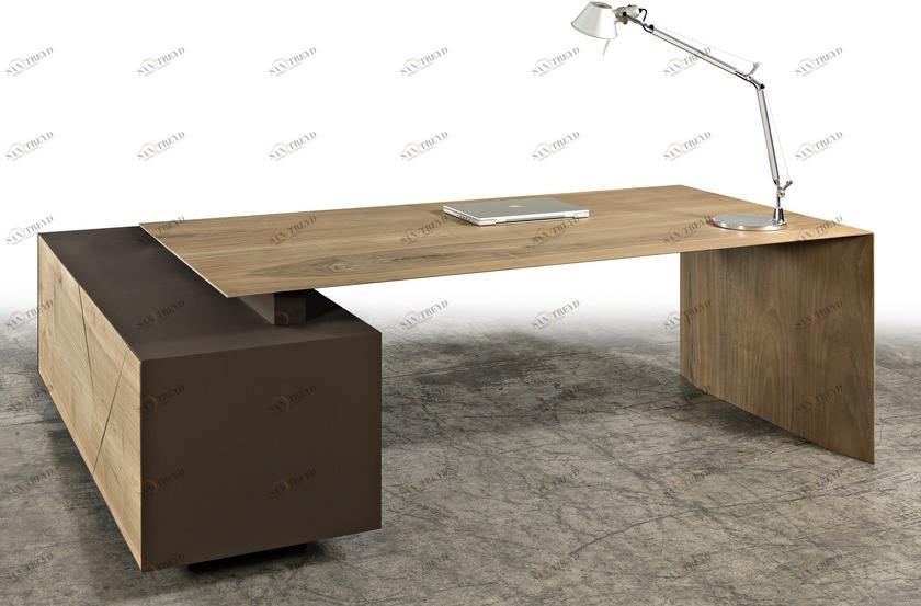 CP Parquet Прямоугольный деревянный стол с ящиками Cp lab design sun-id-1454817