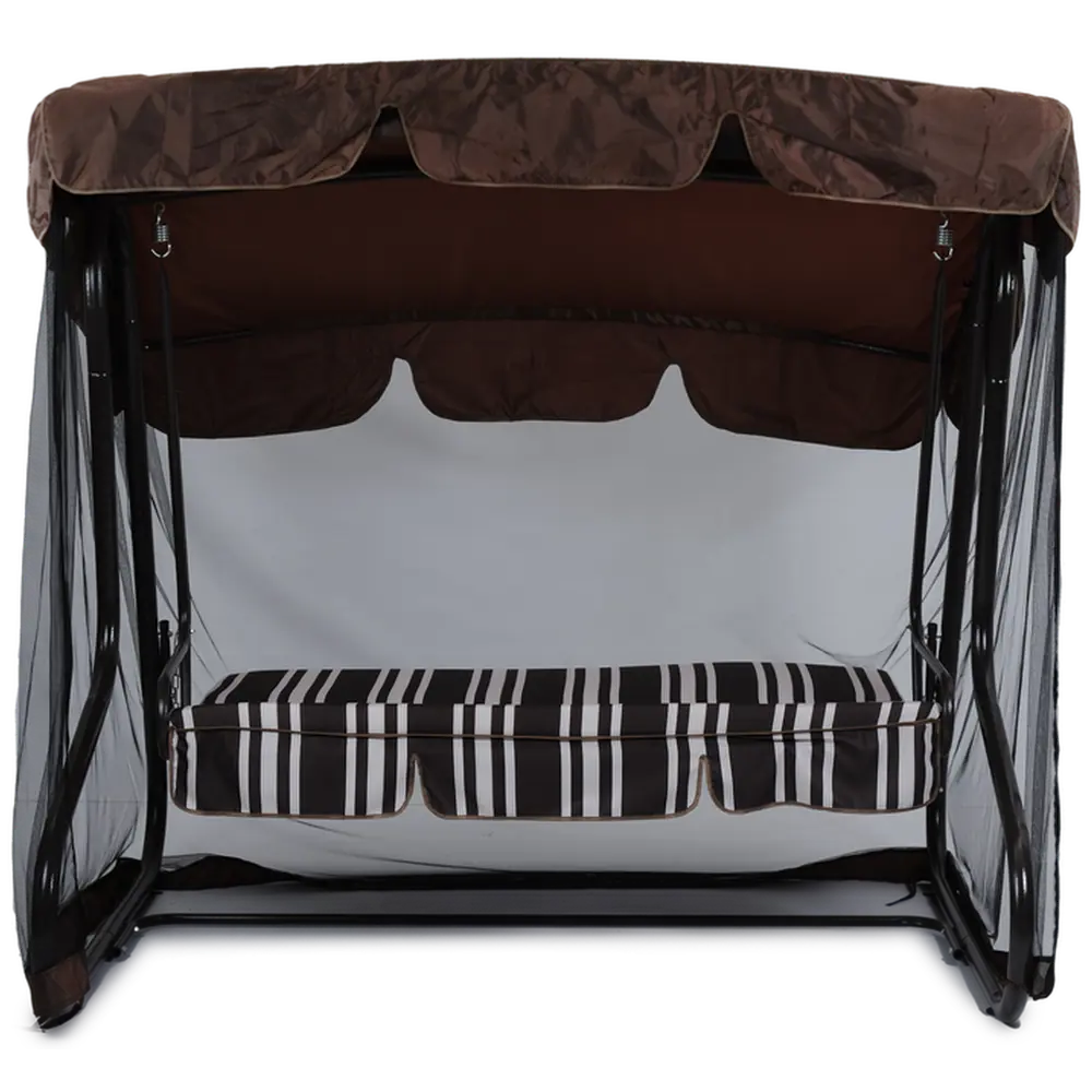 Качели садовые Вардэ 2 3-х местные до 350 кг коричневый GREENGARD Вардэ-2 STLM-2141989 - Вид №3