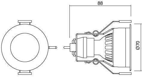 NEXO LUCE Встраиваемый светодиодный уличный светильник Recessed-wet area nexo luce 2602 - Вид №2