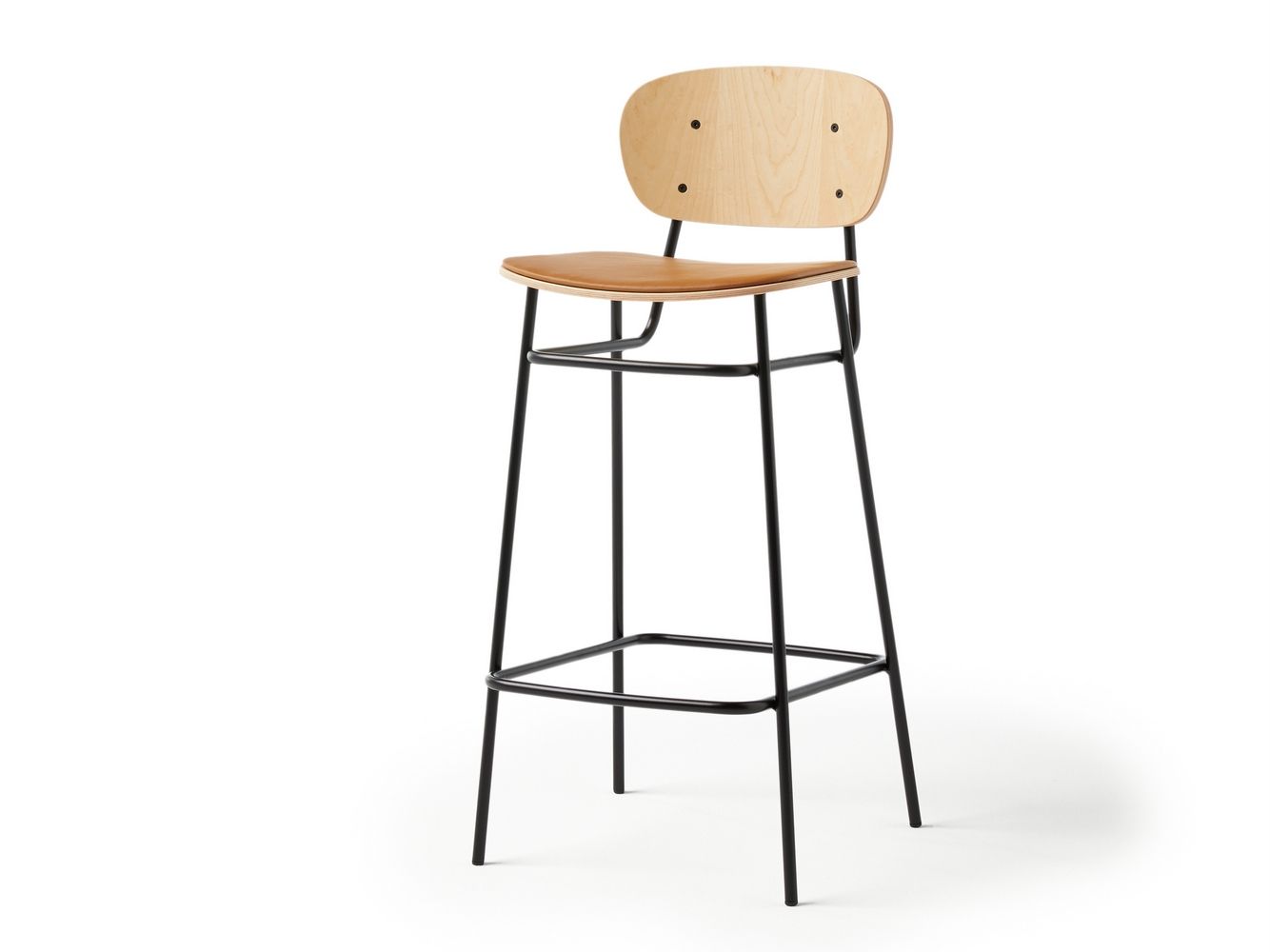 Высокий стул из ясеня с мягким сиденьем Blasco&Vila Fosca ARCH-00017353 - Вид №1