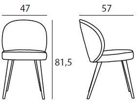 KOKET Стул из мягкой ткани sun-id-1435066 - Вид №7