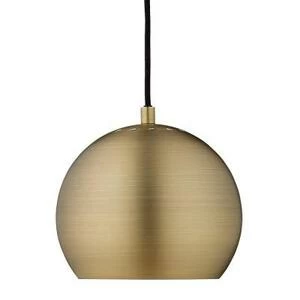 111518405001 Лампа подвесная ball, 16хD18 см, матовая античная латунь Frandsen