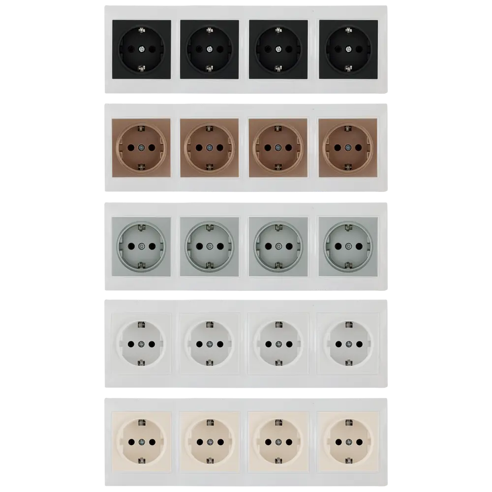 TDM ELECTRIC Рамка для розеток Таймыр 4-постовая белая 85591184 STLM-0064410 - Вид №1