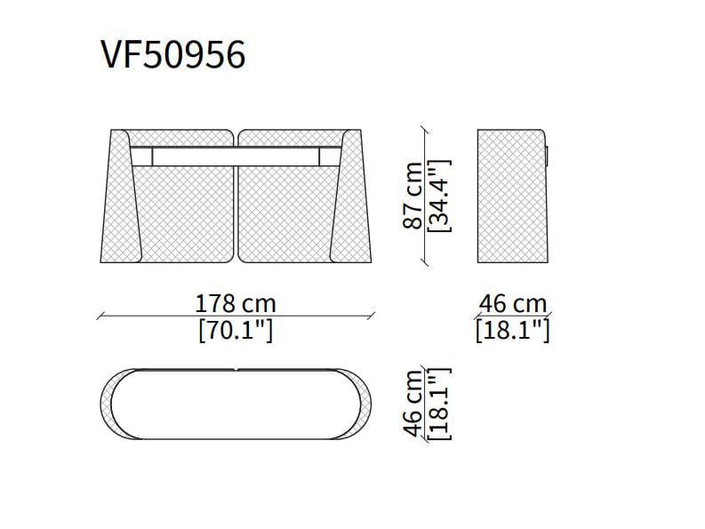 Мраморная консоль с стеганым покрытием Vittoria Frigerio Contarini ARCH-00108350 - Вид №2