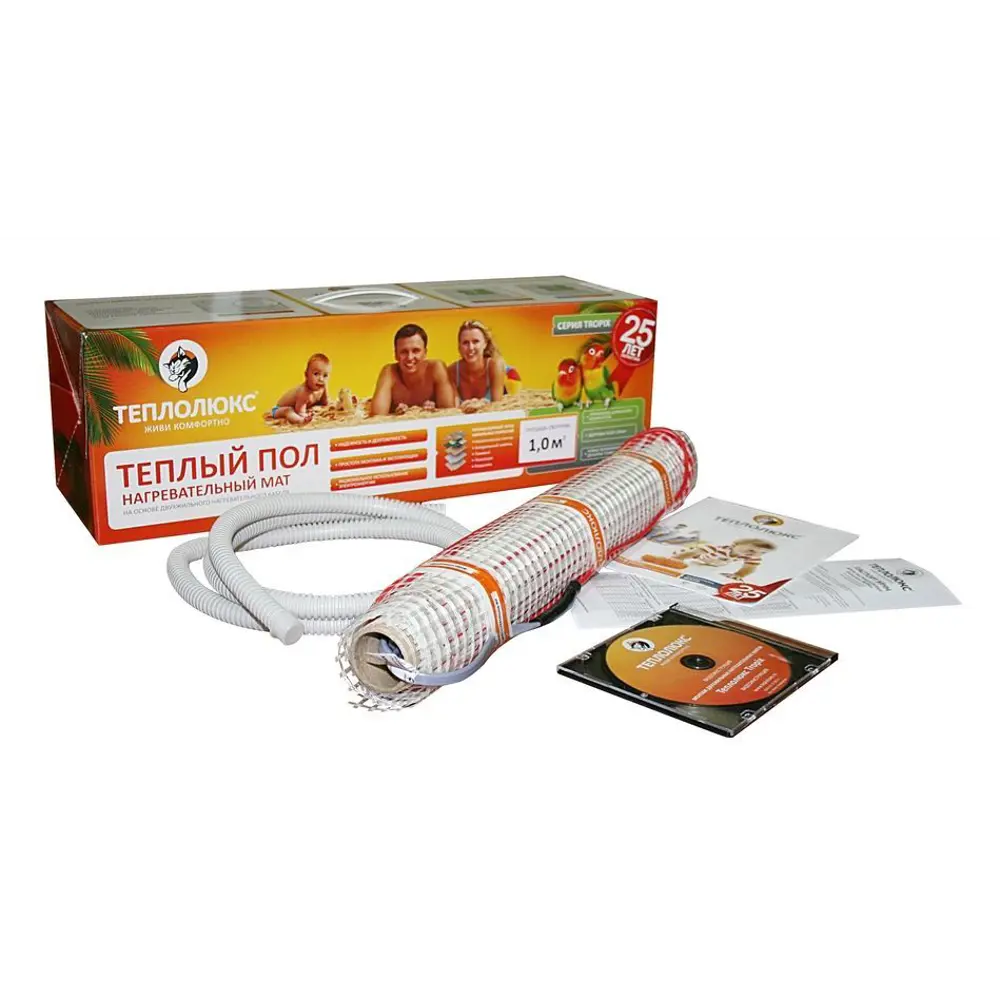 Нагревательный мат для теплого пола Теплолюкс Tropix 7 м², 1050 Вт STLM-2176553