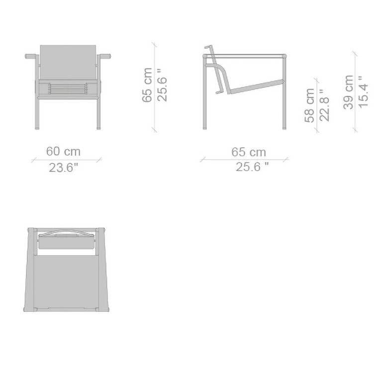Кожаное кресло с подлокотниками CASSINA LC ARCH-00152506 - Вид №3