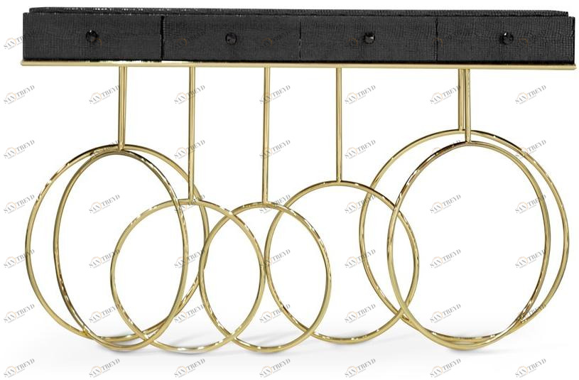 KOKET Кожаная консоль с ящиками sun-id-1478511