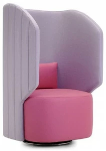 Adrenalina Кресло из фетра с высокой спинкой для контракта Maji