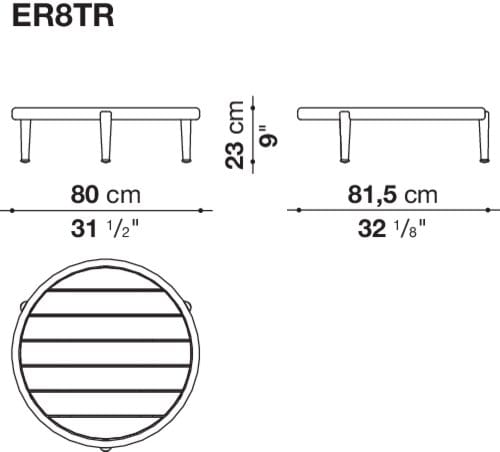 Круглый садовый столик B&B Italia Outdoor ARCH-00146989 - Вид №8
