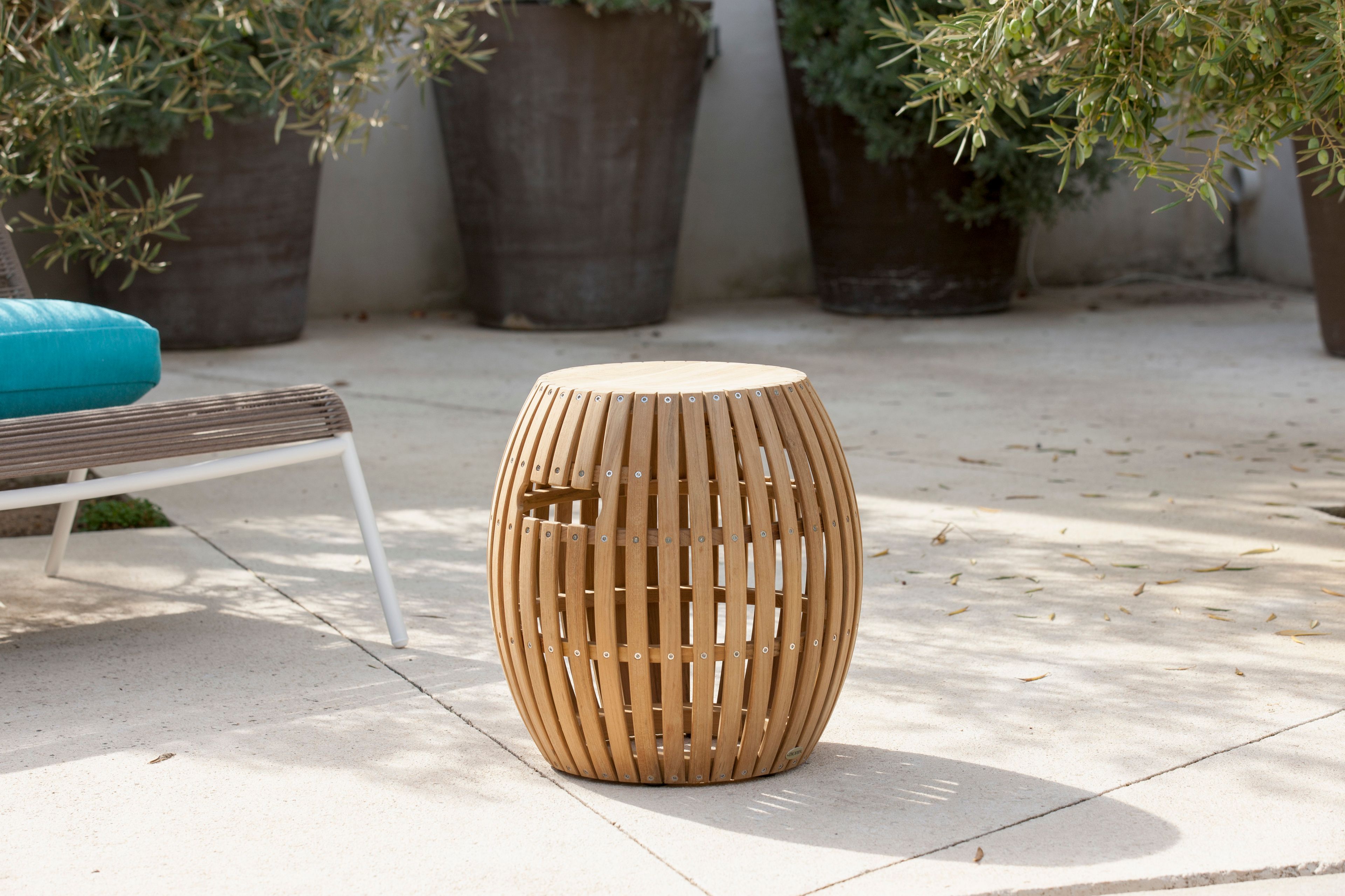 Низкий садовый стул из тикового дерева Unopiù Swing ARCH-00027808 - Вид №1