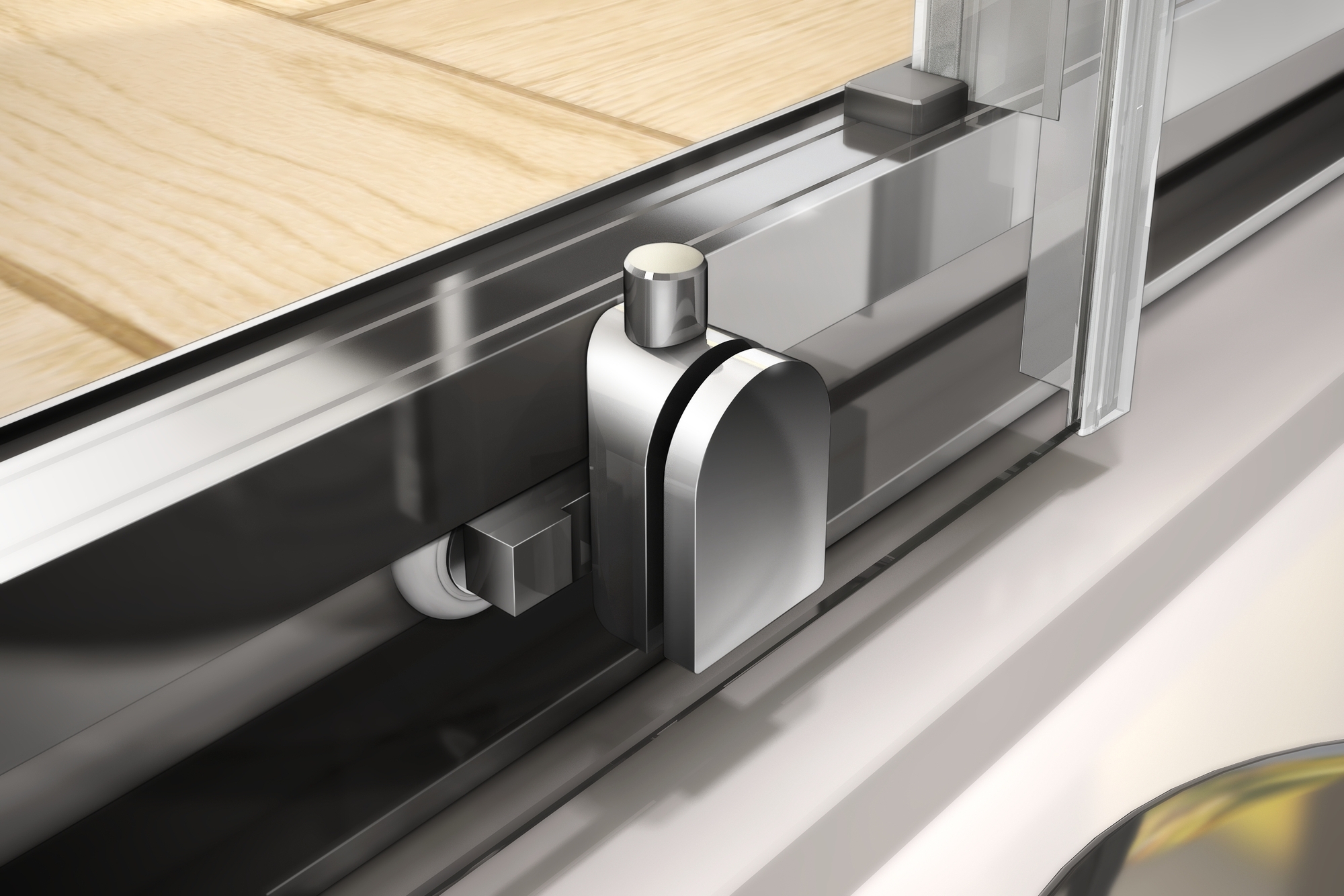 Душевая дверь в нишу CEZARES PRATICO-BF-2-190-P-Cr - Вид №5