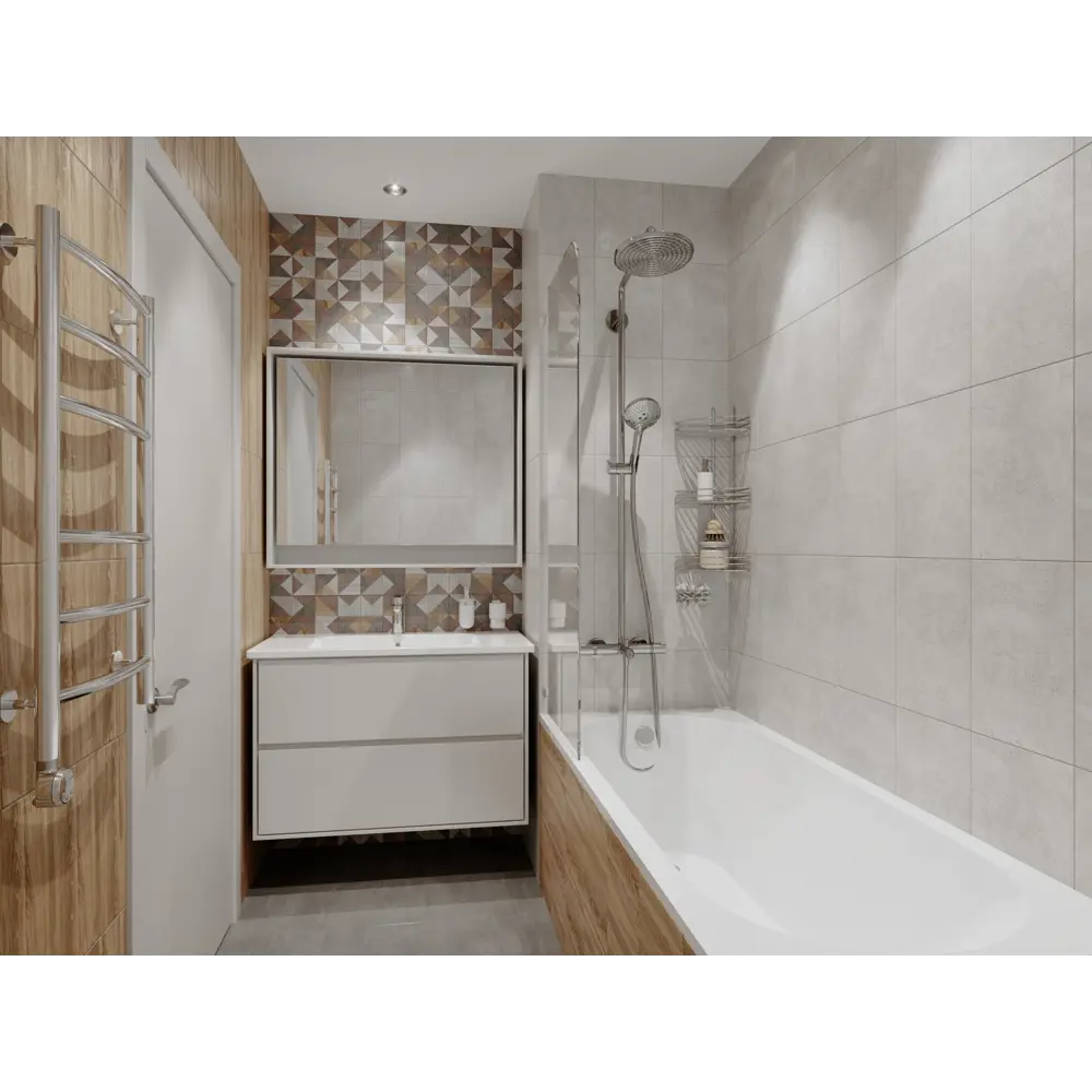 Плитка настенная Wood Natura 25х35 см 1.4 м² цвет бежевый BELANI STLM-2198090 - Вид №7