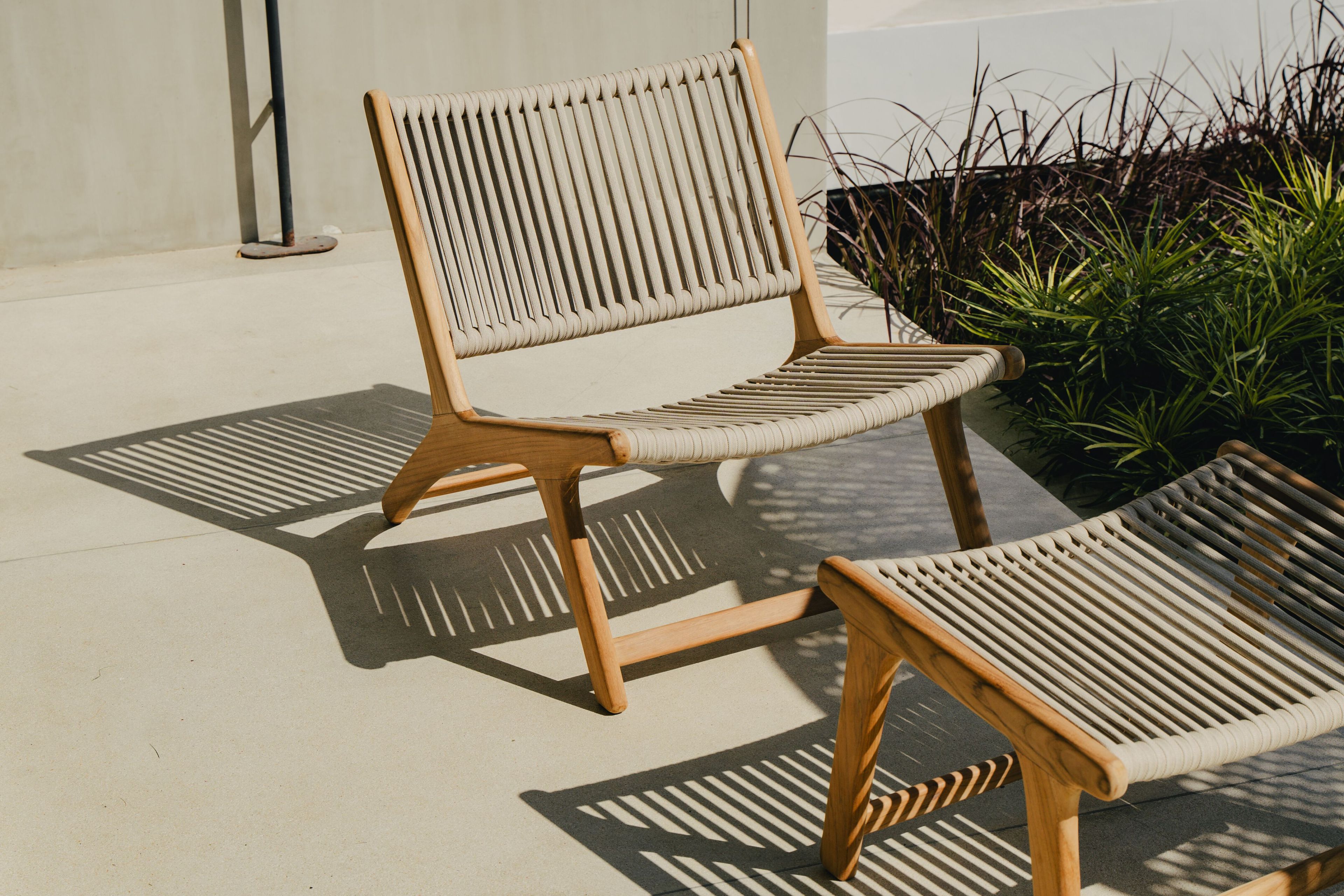 Прямоугольная подставка для ног из тикового дерева cbdesign Vienna Relax ARCH-00014755 - Вид №8