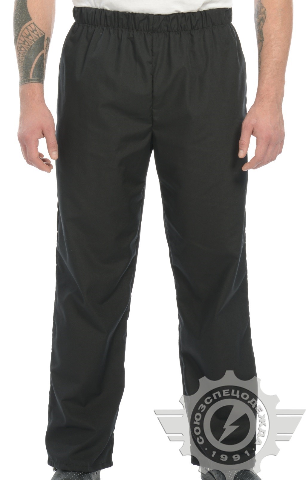 69062 Брюки "Люкс-Лайт" поварские черные  Одежда для поваров  размер 52-54/182-188 Спецодежда  - Вид №7