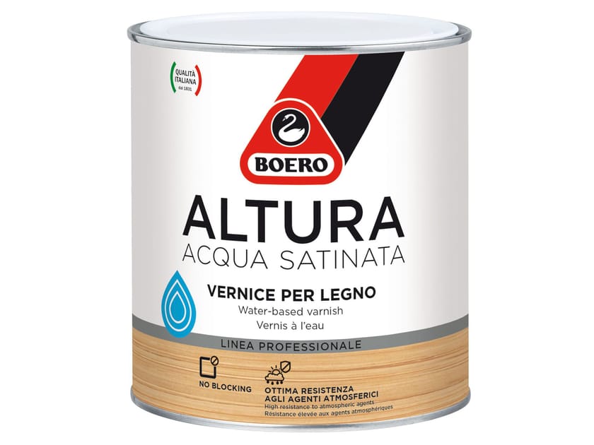 Краска для дерева с атласной водой Boero ALTURA ACQUA Satinata ARCH-00133339