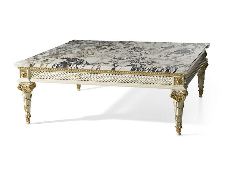 Прямоугольный журнальный столик с мраморной столешницей OAK Галерея ARCH-00075660