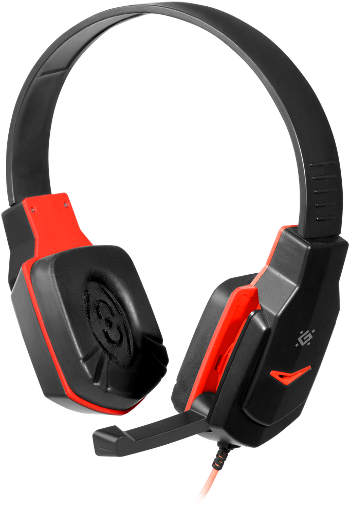 64033 игровая гарнитура warhead g-320 черный+красный, кабель 1.8 м Defender Santreyd 