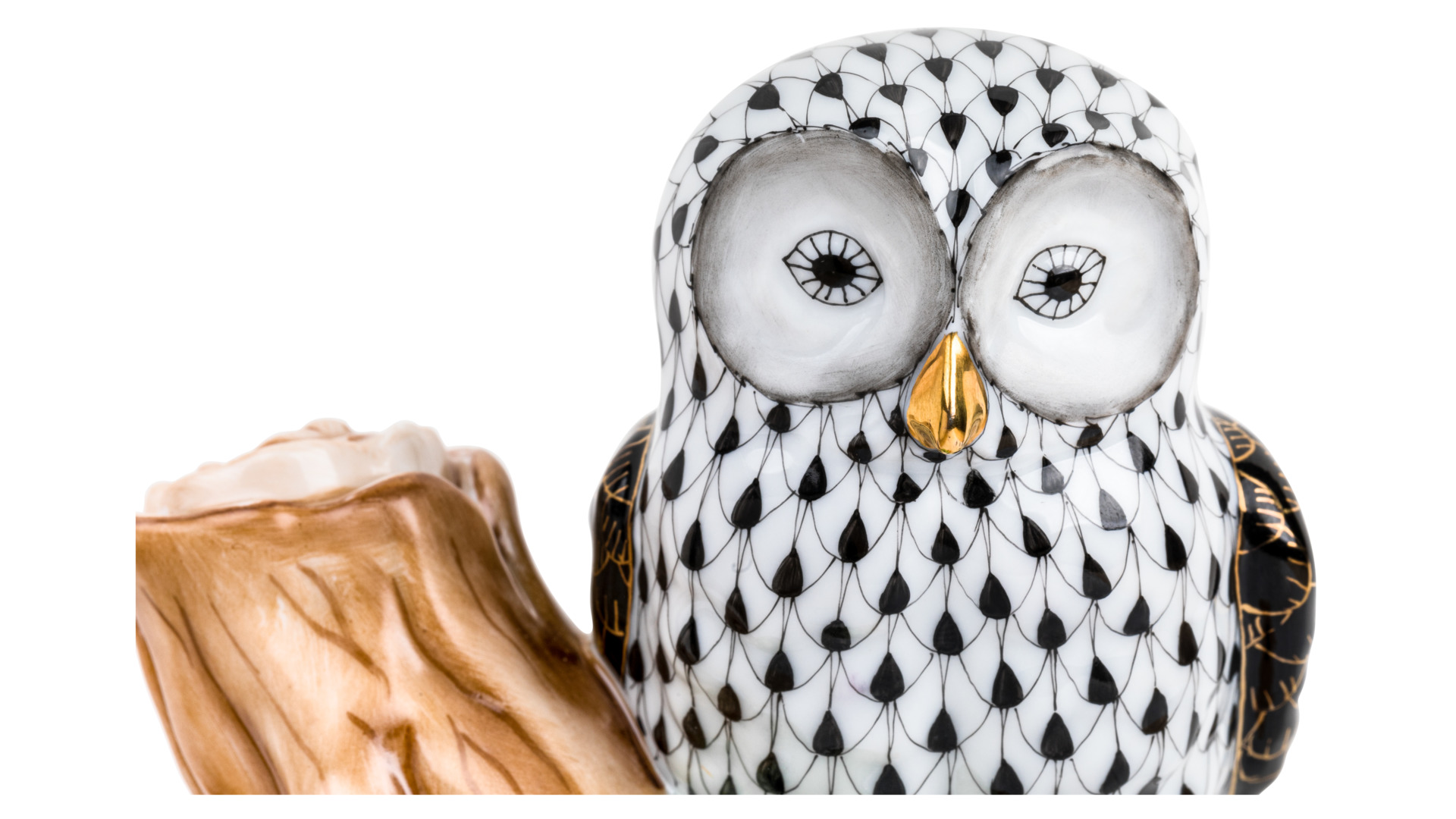 10647906 Herend Фигурка Herend "Сова на ветке" 14см Фарфор, Керамика  - Вид №3