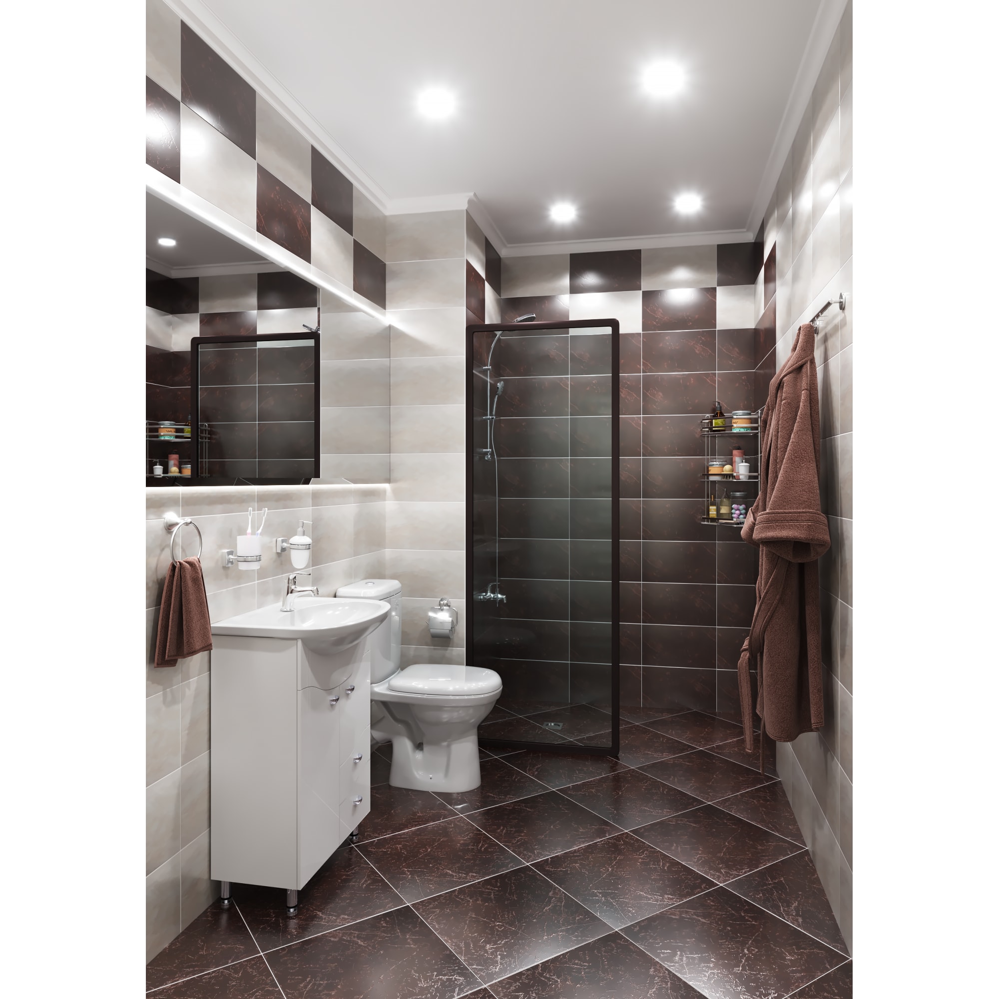 14175266 Плитка настенная 23x40 см 1.38 м2 цвет бежевый Pietra Santreyd - Вид №4