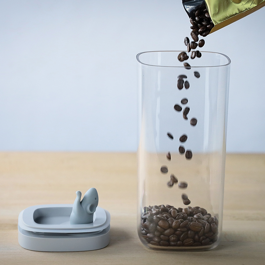 QL10346-CL-GY Контейнер для пищевых продуктов lucky mouse 1,2 л Qualy  - Вид №12