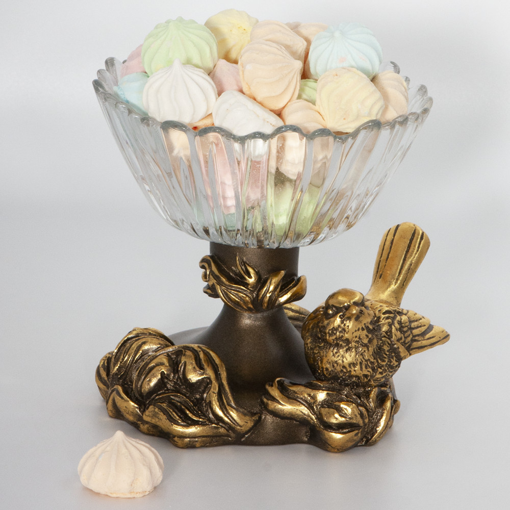 52087 Фруктовница-конфетница Белла Бронза BOGACHO 4627179654627 - Вид №4