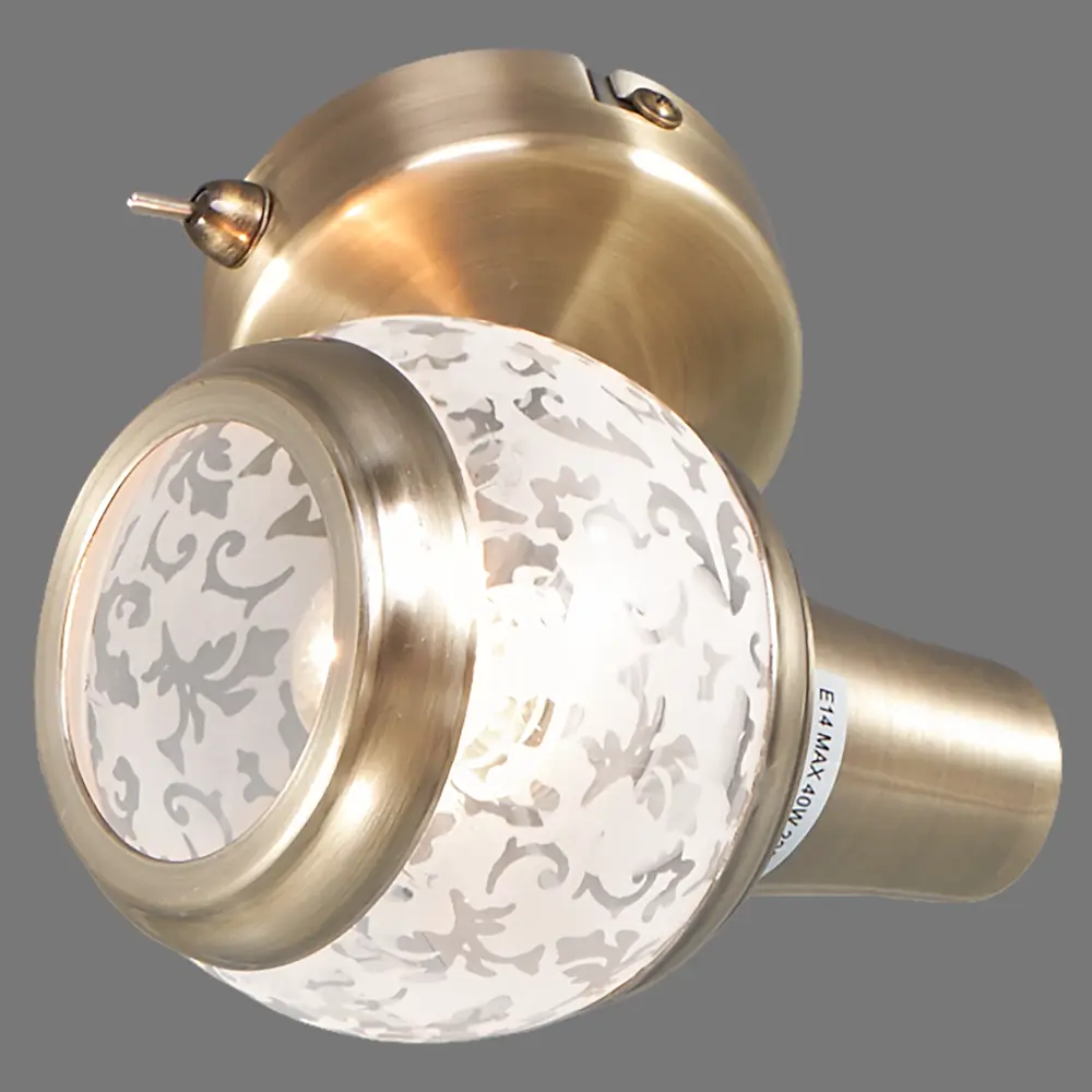 Спот поворотный Flora 1 лампа 2 м² цвет античная бронза Escada STLM-2105491 - Вид №3