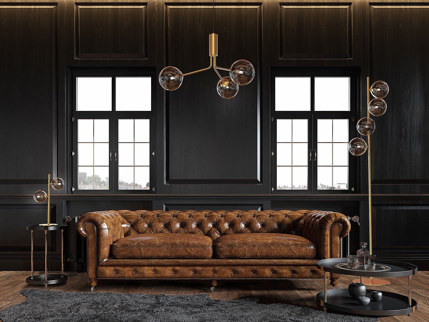 Стеклянный торшер Valaisin Grönlund Глазго ARCH-00115854 - Вид №1