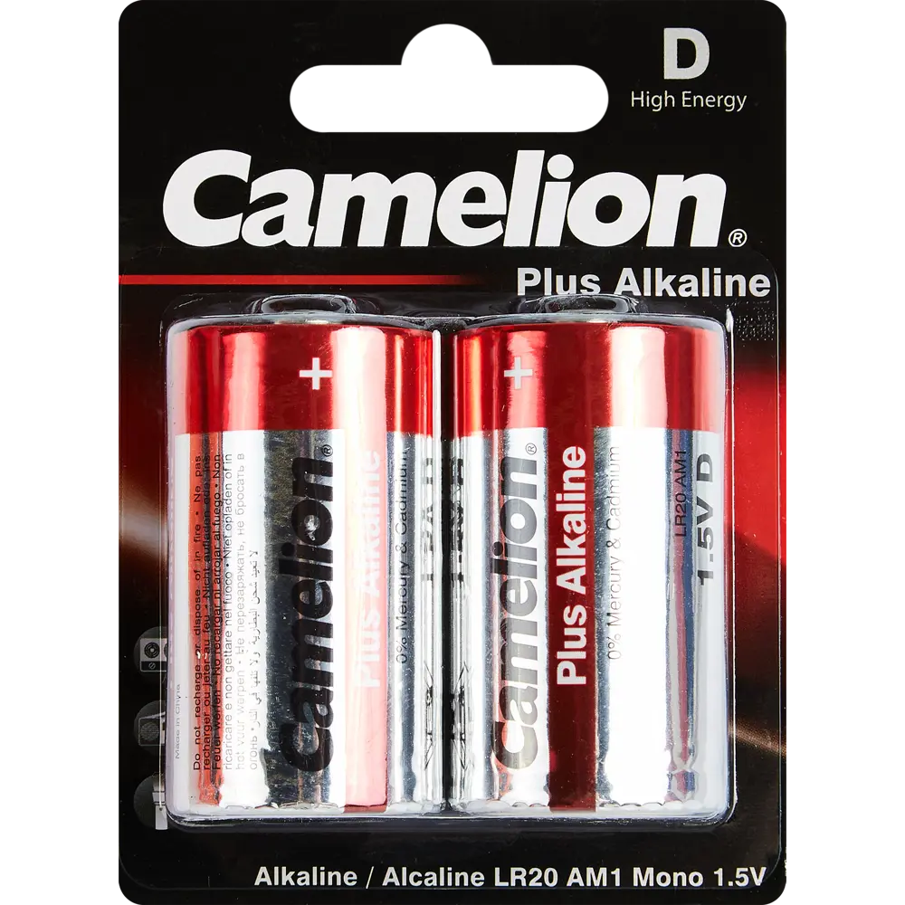 89350639 Батарейка алкалиновая Camelion Plus Alkaline LR20-BP2 2 шт. STLM-1116572 Santreyd 