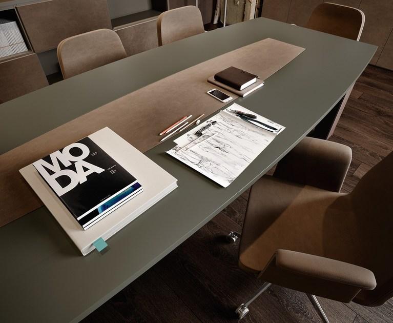 Caroti Стол для совещаний из лакированного прямоугольного дерева Concept 306 - Вид №2