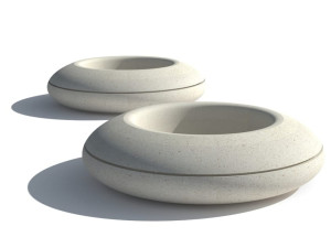 Реконструированный каменный круглый плантатор