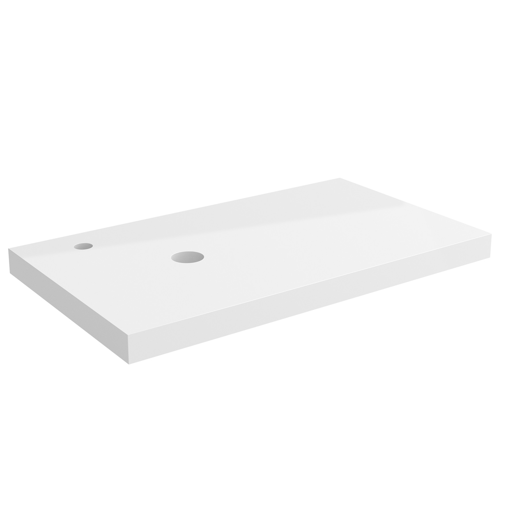 23181 SALGAR Столешница механизированная от 2001 до 2400 GLOSS WHITE 50 мм Глянцевый белый 