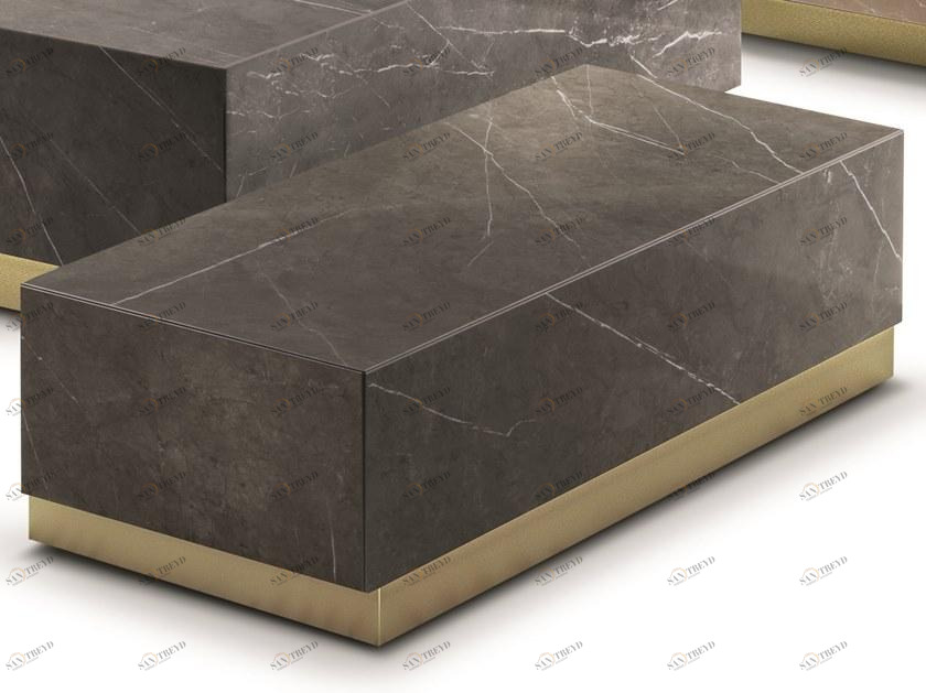 Frigerio Salotti Низкий прямоугольный журнальный столик из керамогранита Joey sun-id-1453274