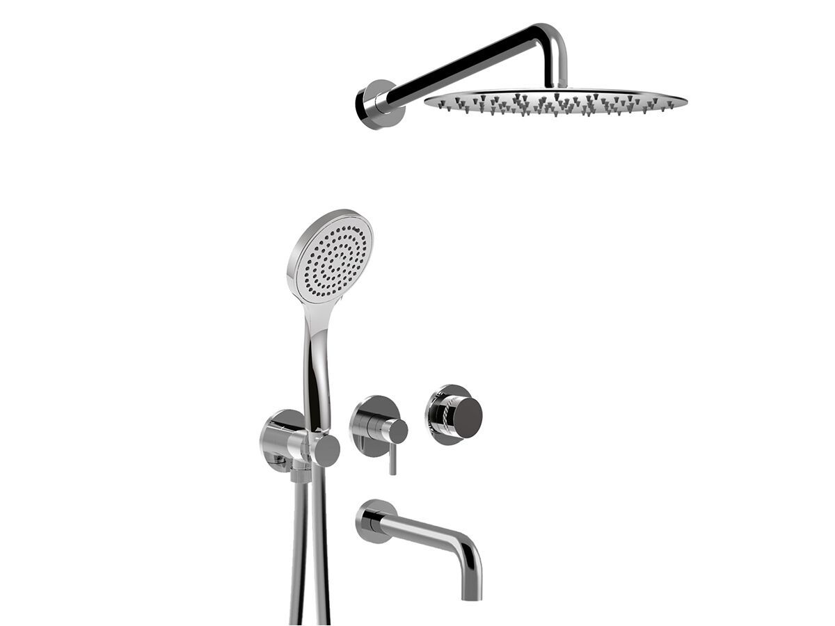 Встраиваемый смеситель для ванны с ручным душем Rubinetteria Giulini MyRing Deluxe ARCH-00029777 - Вид №1