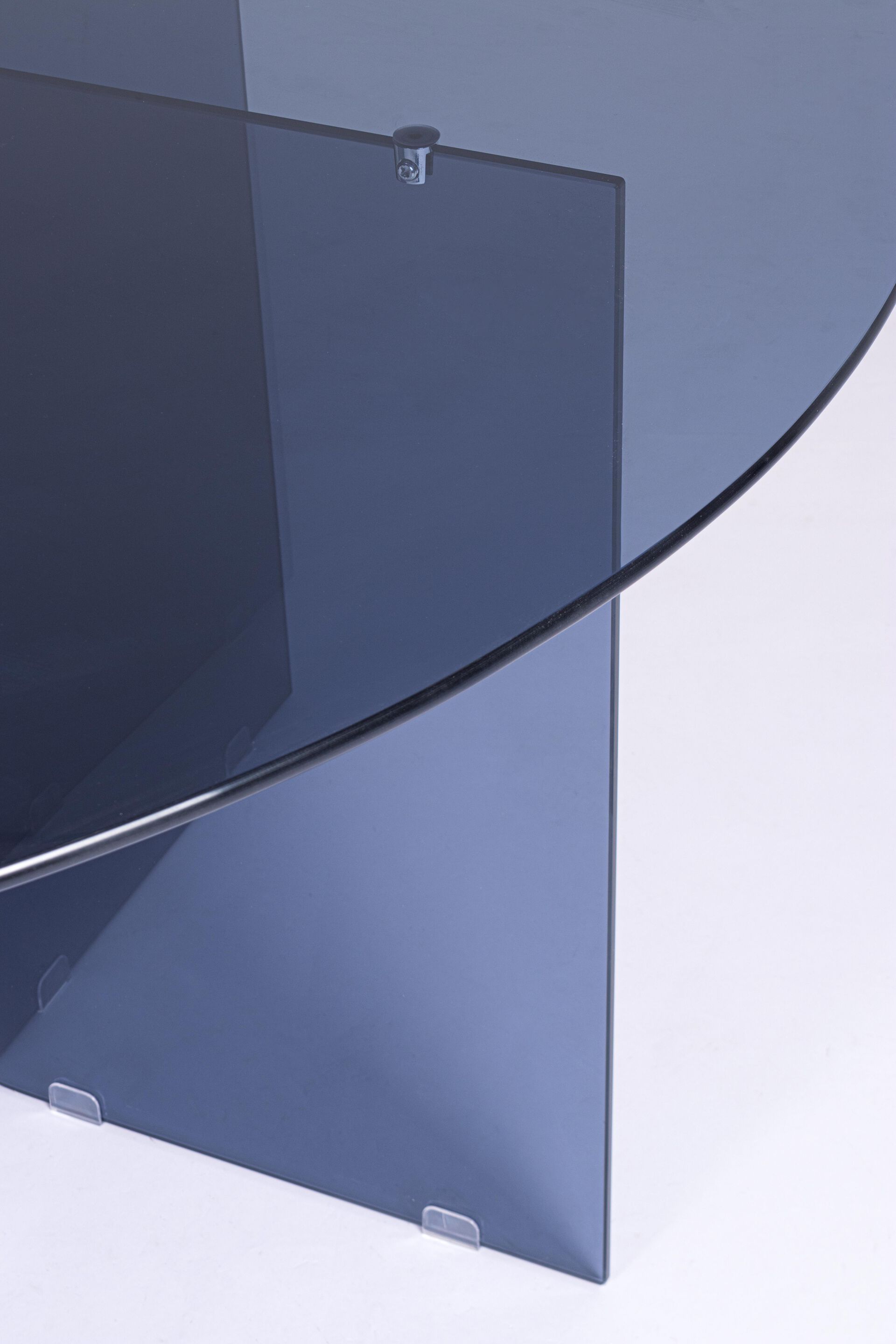 Круглый обеденный стол из закаленного стекла BIZZOTTO радужная оболочка ARCH-00152048 - Вид №4