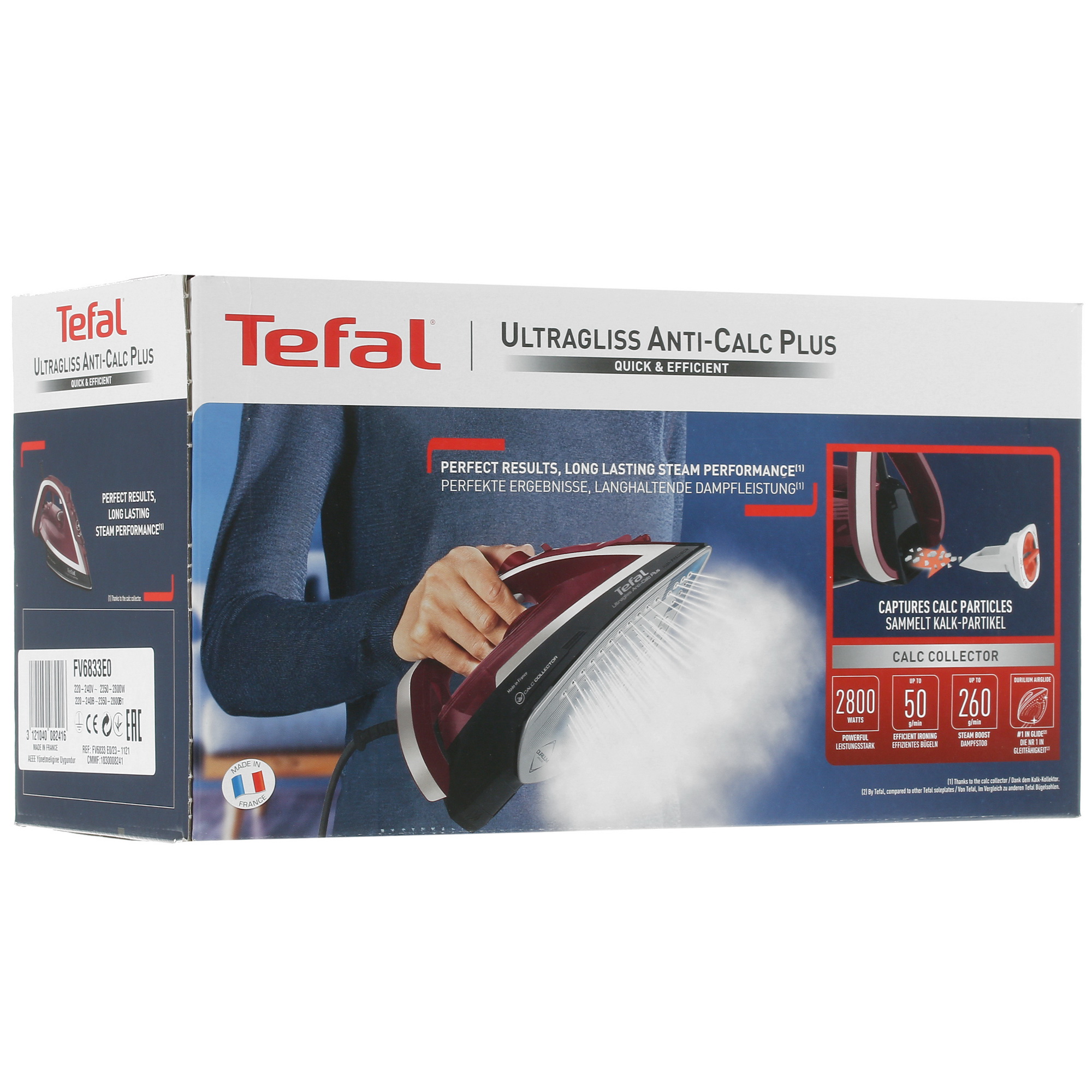 4763241 Утюг Tefal Ultragliss Plus FV6833E0 бордовый STDN-0009433 - Вид №7