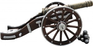 10769 ПУШКА, скульптура из бетона LAB.Space 