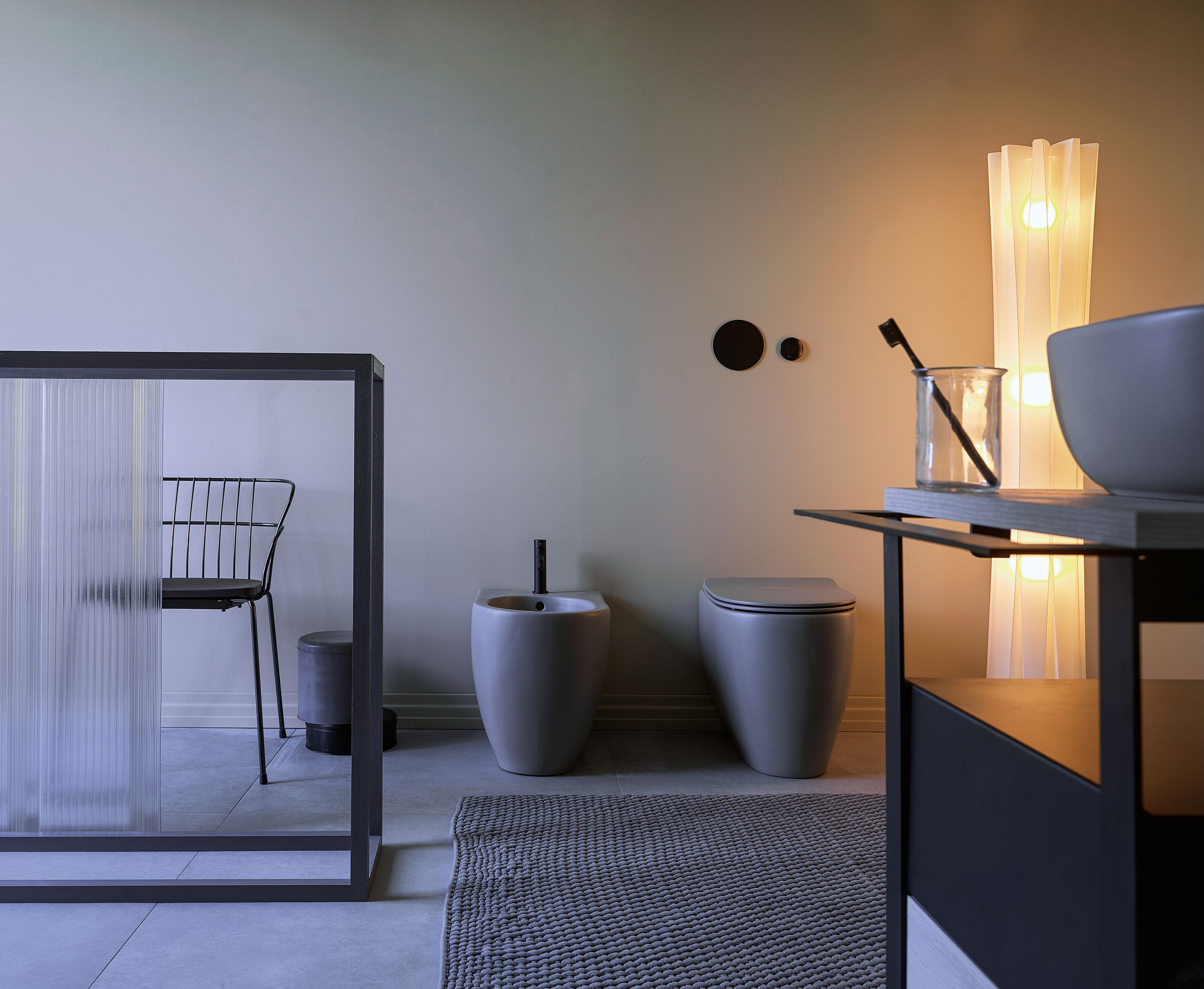 Металлический умывальник с держателем для полотенец Scarabeo Ceramiche ARCH-00025641 - Вид №4