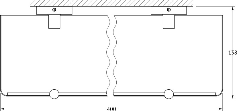 HAR 038 Полка 3-х ярусная 40 cm ARTWELLE Harmonie - Вид №1