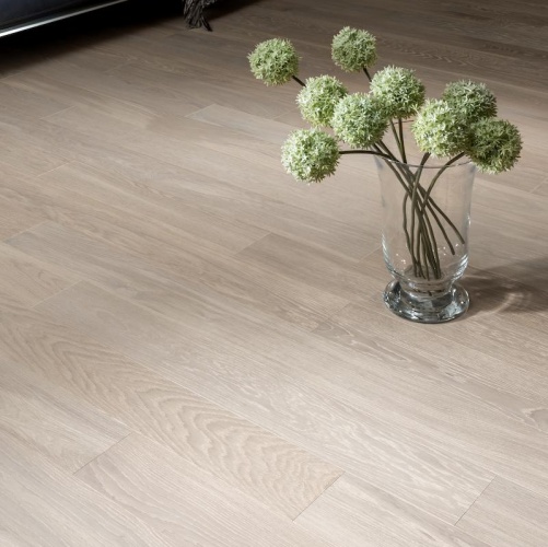 Инженерная доска Coswick Бражированная Белый Иней 127мм Шелковое Масло Дуб Селект с брашью (Текстурированная) 600…2100х127 мм 11541258 - Вид №6