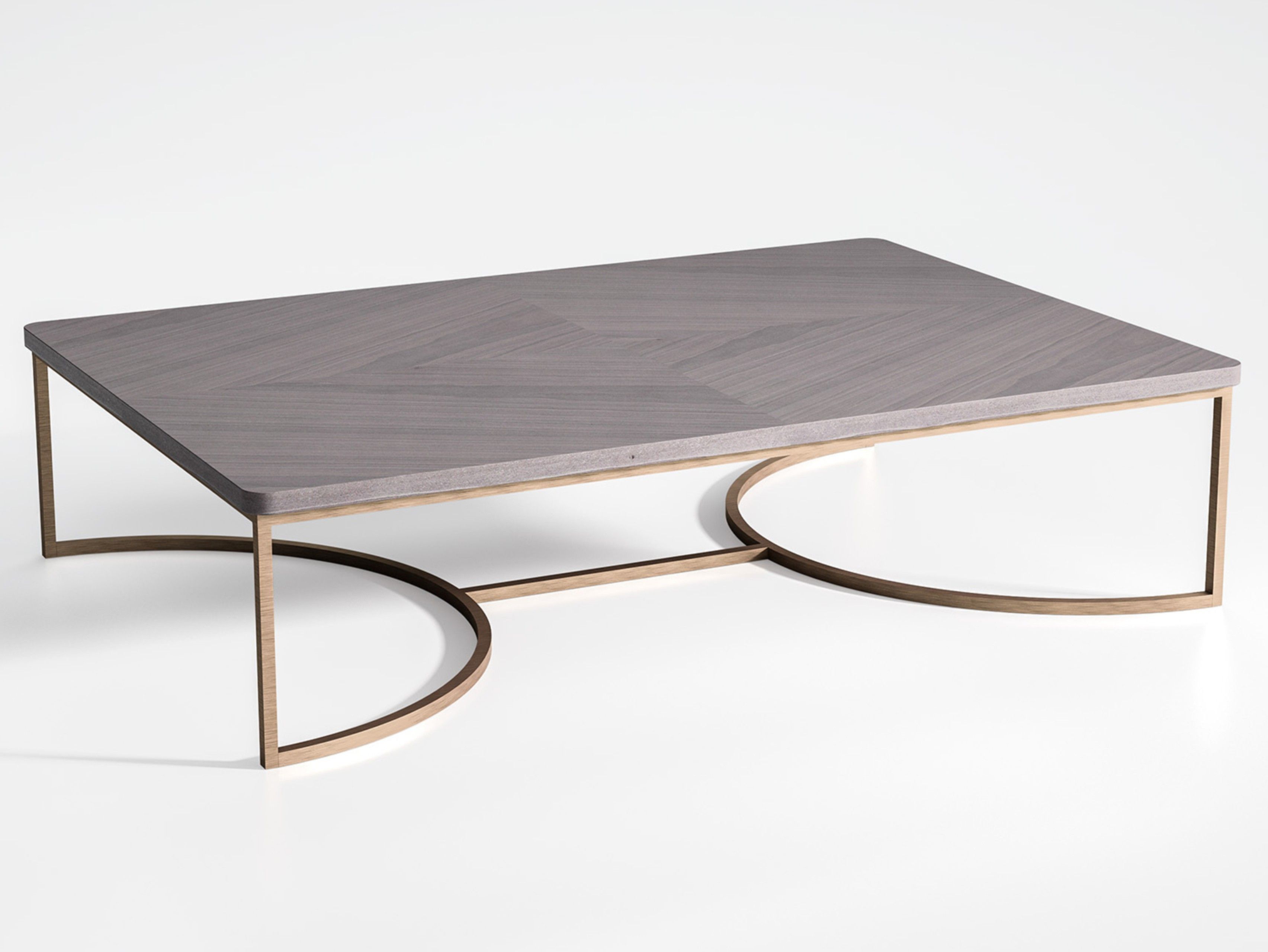 Низкий стол из металла и дерева CPRN HOMOOD Blue Moon ARCH-00039249 - Вид №1