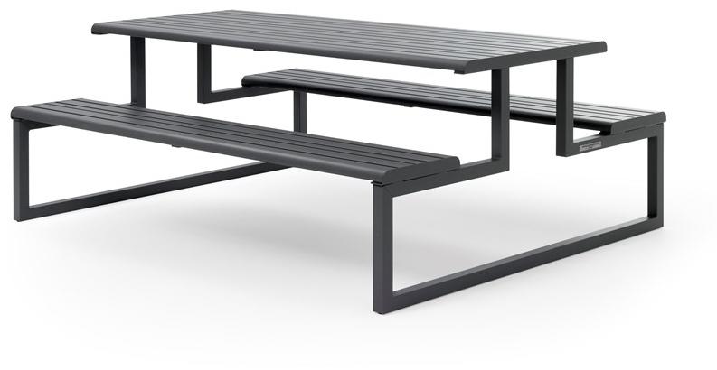 Urbantime Прямоугольный стол для пикника со встроенными скамейками Ventiquattrore.h24 sun-id-1480925 - Вид №2