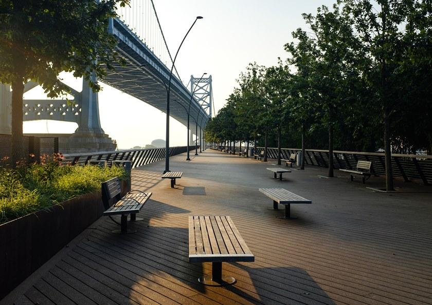 URBIDERMIS Деревянная скамейка без спинки sun-id-1403571 - Вид №3