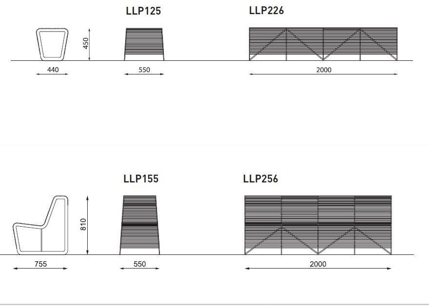 mmcité1 Скамья со спинкой sun-id-1420974 - Вид №11