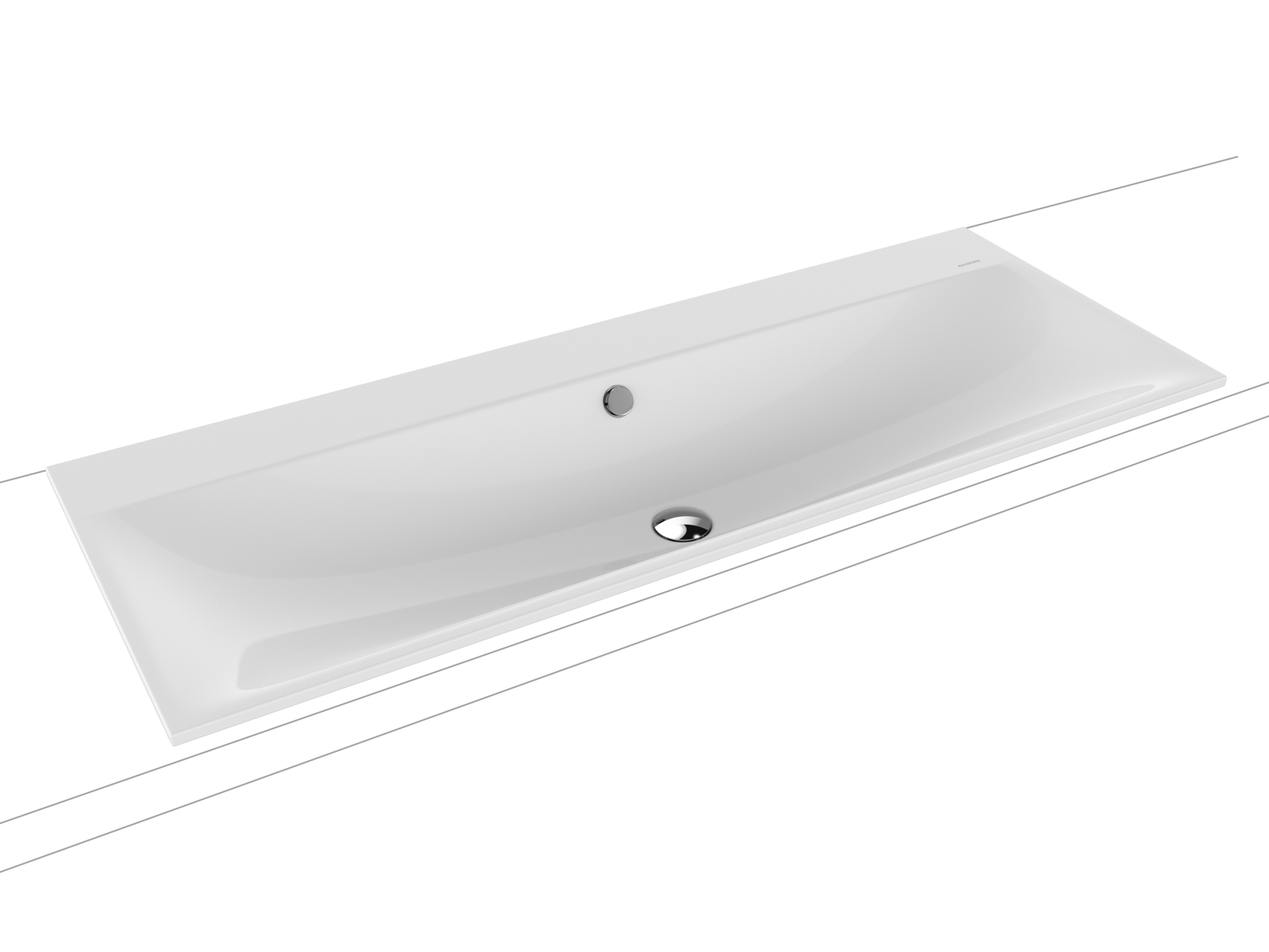 Встраиваемый умывальник с двойным покрытием из эмалированной стали KALDEWEI Silenio ARCH-00055621 - Вид №1