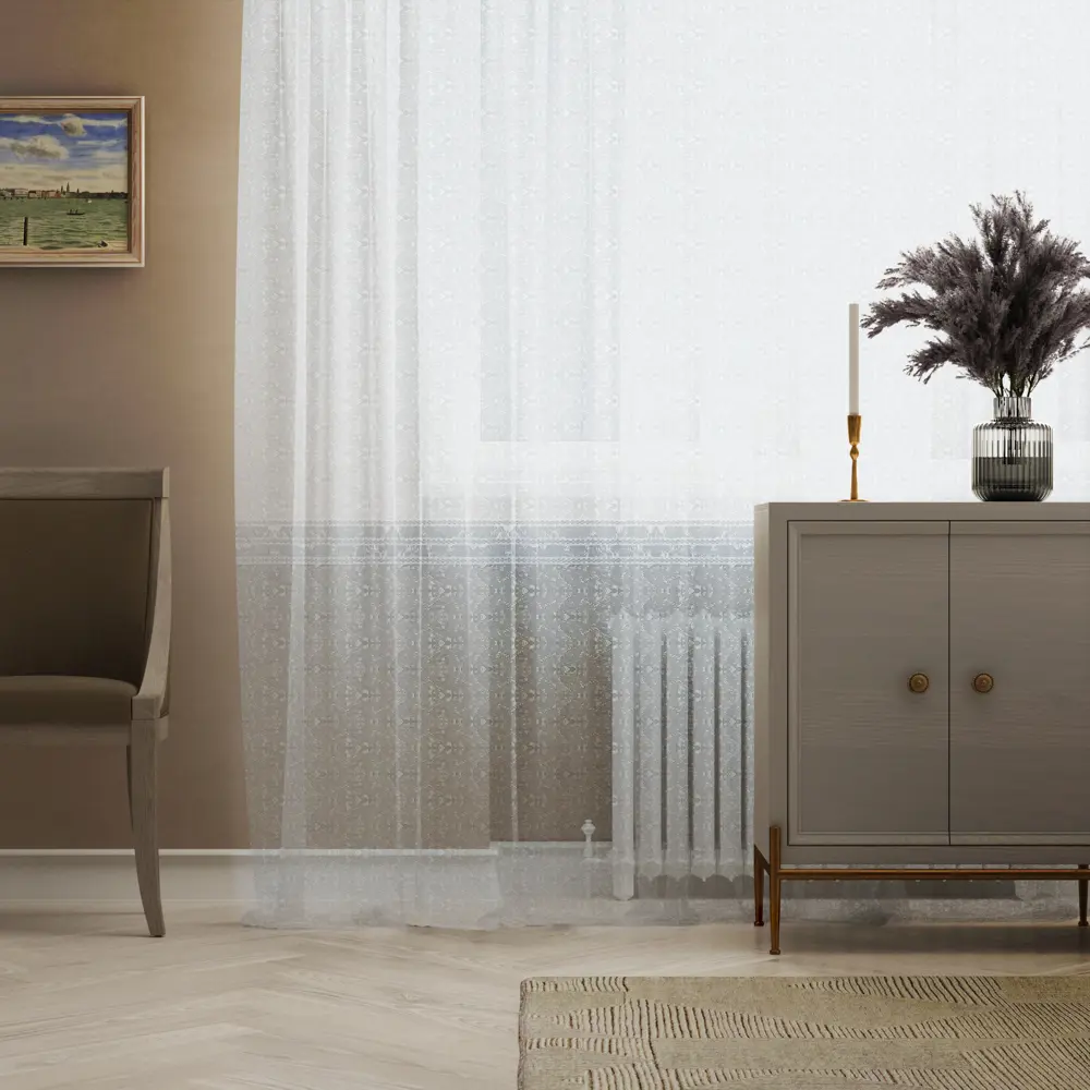 Тюль на ленте 28988 250x260 см цвет голубой AMORE MIO STLM-2029016