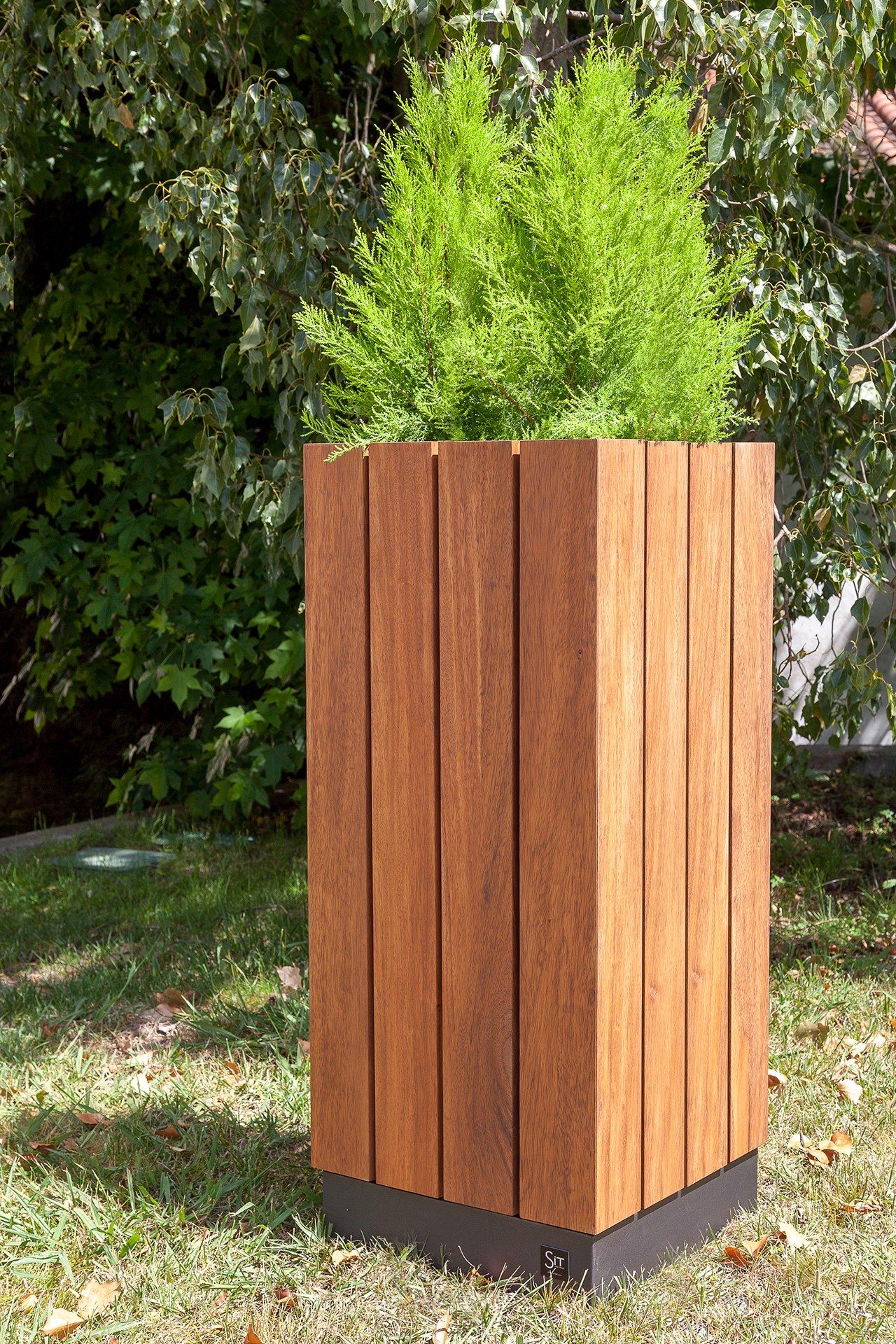 Деревянный квадратный высокий плантатор SIT Уэйд ARCH-00051909 - Вид №1