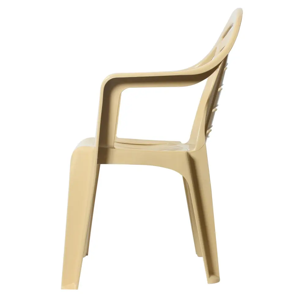 Кресло садовое 82.5x56.7x57.8 см пластик бежевый ТУБА-ДУБА нет STLM-2080953 - Вид №3