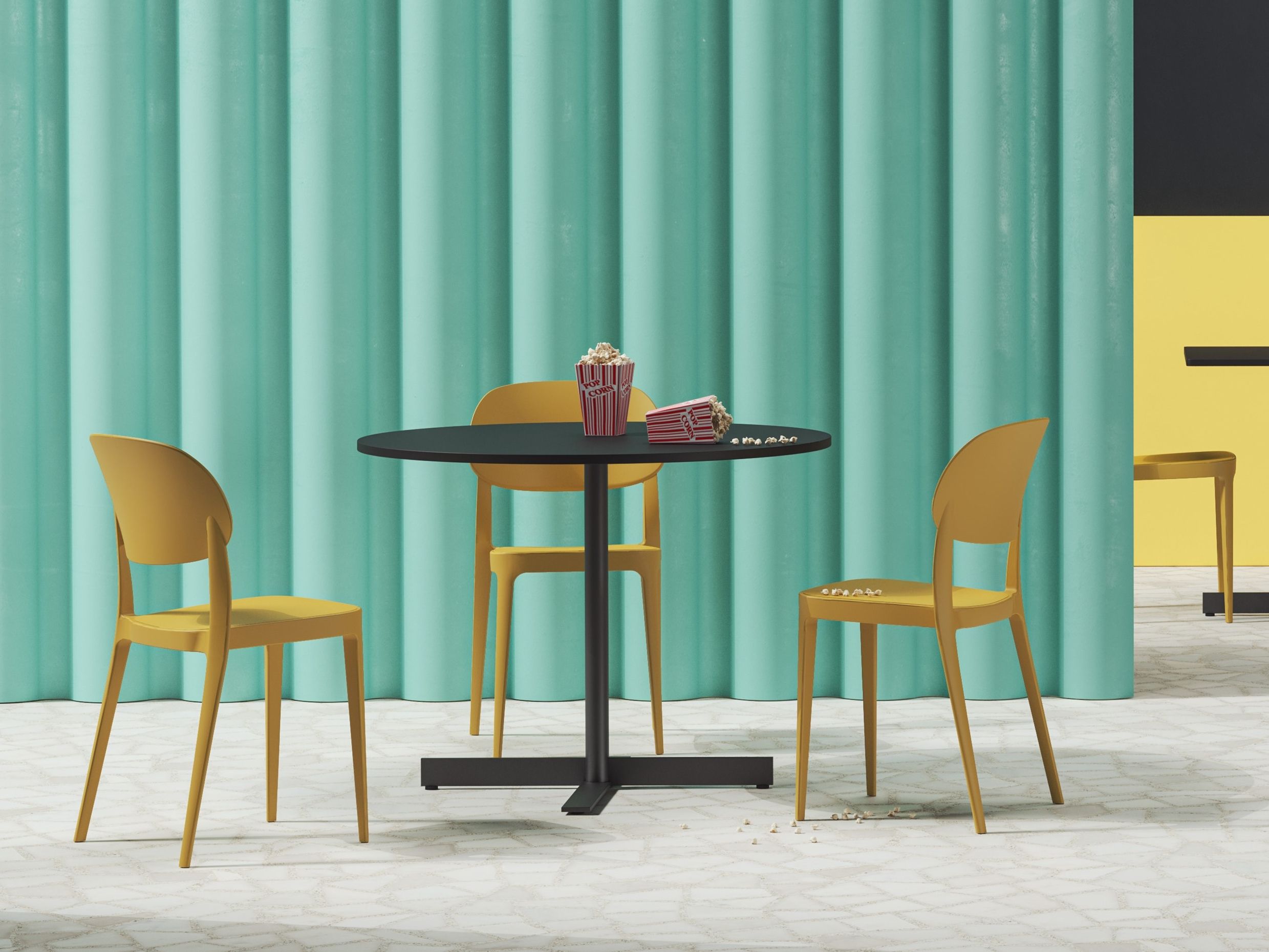 Круглый стальной стол ALMA DESIGN ARCH-00144072 - Вид №1