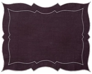 La Gallina Matta Салфетки из льна Parentesi rettangolare